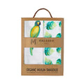 Tropical Paradise 2-Pack Swaddles, Gots Certified Organic Cotton Muslin
