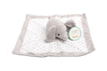 Elephant Lovey Blanket, Baby Blanket Gray