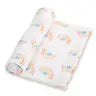 Somewhere Over the Rainbow Baby Swaddle Blanket
