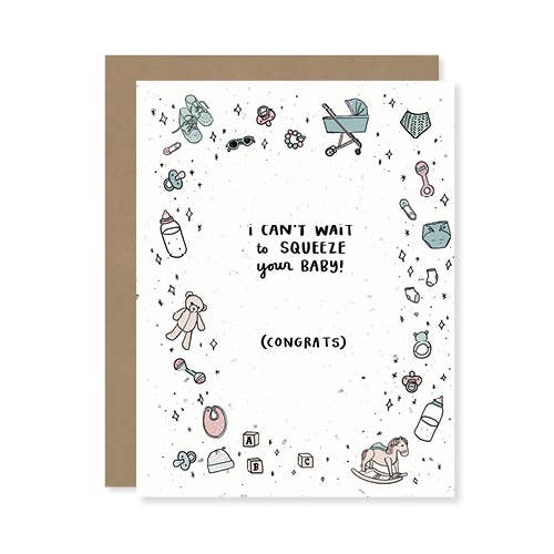 Squeeze Your Baby Plantable Wildflower Seed Card