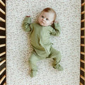 Goumi Grow with You Footie + Loose Fit - Artichoke - Size 0-3 Months (Copy)