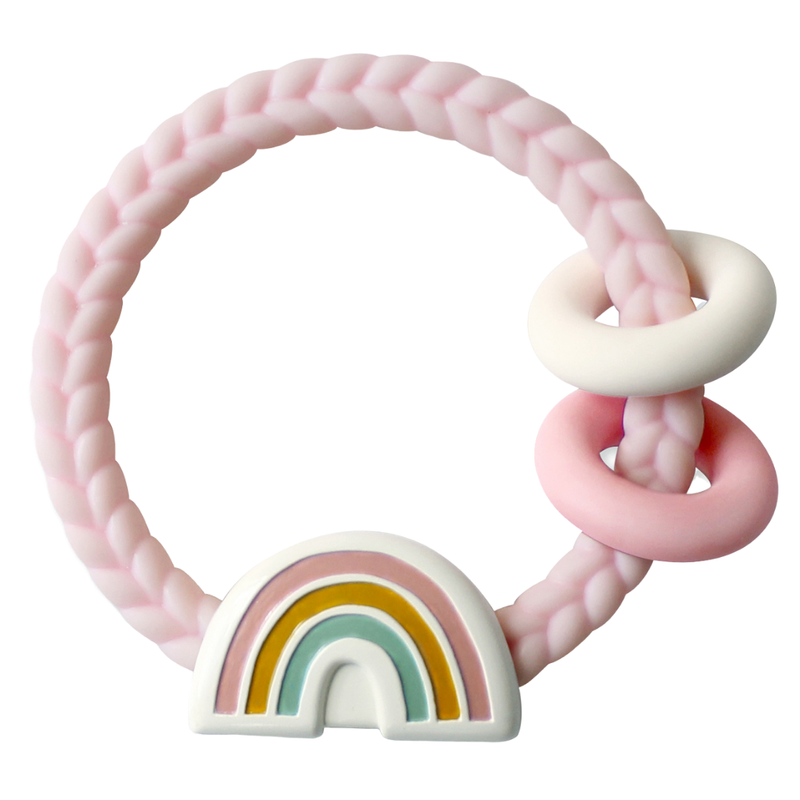 Itzy Ritzy - Ritzy Rattle™ Silicone Teether Rattles: Rainbow