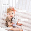 Elephant Lovey Blanket, Baby Blanket Gray