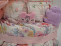 Some Bunny is Loved Diaper Cake Creation - Pink Stripes