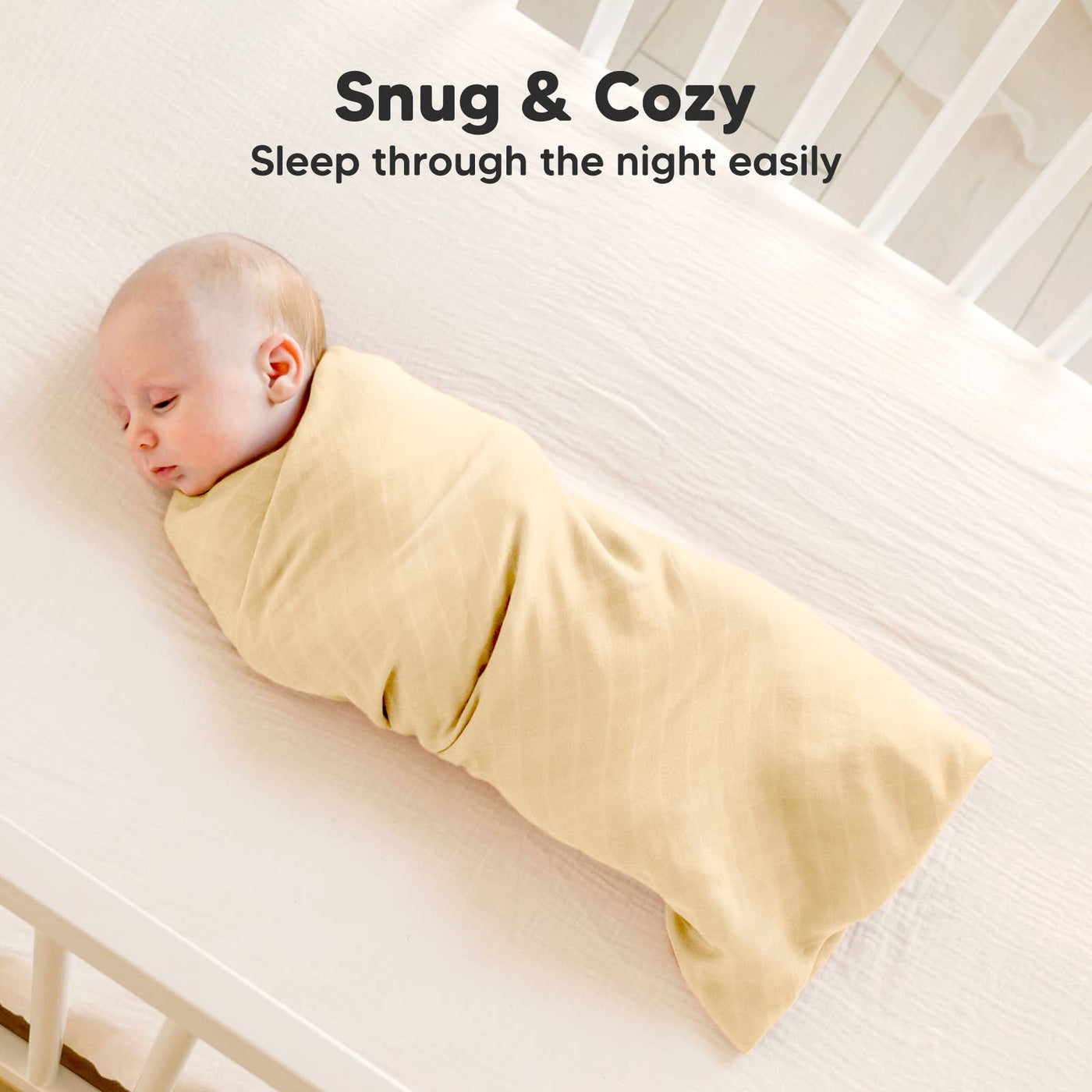 KeaBabies - KeaBabies Lumi Muslin Swaddle Blankets: Mirage