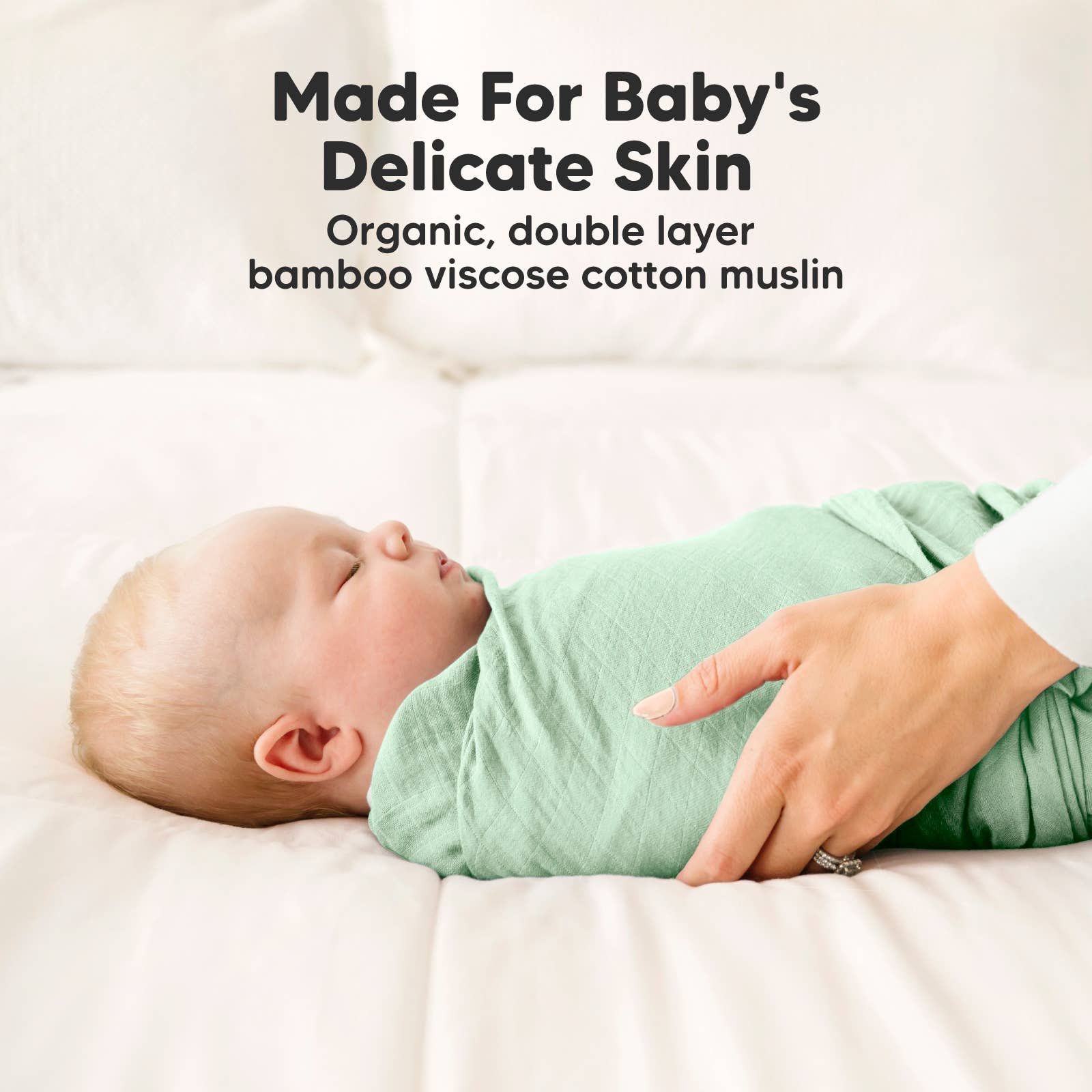 KeaBabies - KeaBabies Lumi Muslin Swaddle Blankets: Mirage