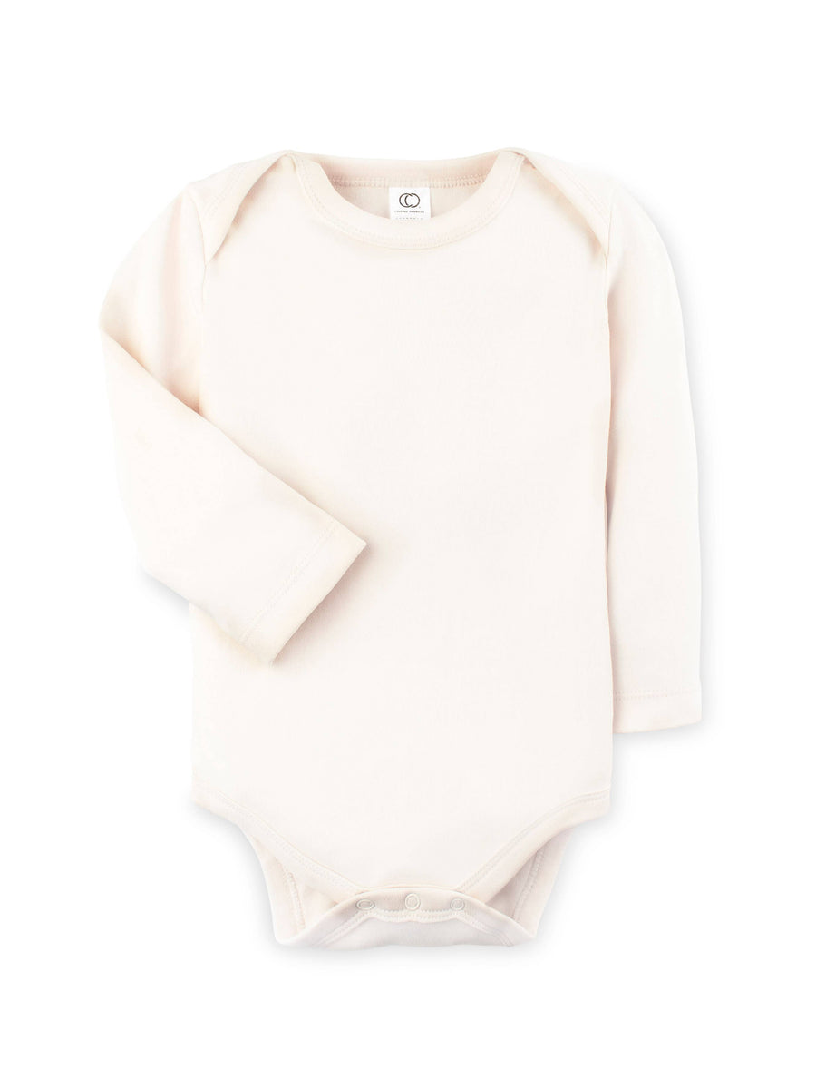 Colored Organics - Organic Baby Long Sleeve Classic Bodysuit - Natural: 0-3M