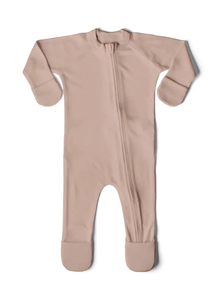 Goumi Grow with You Footie + Loose Fit - Rose - Size 0-3 Months