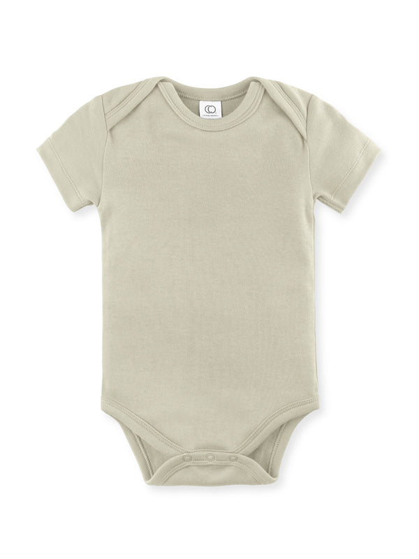 Colored Organics - Organic Baby Short Sleeve Classic Bodysuit - Sage: 0-3M