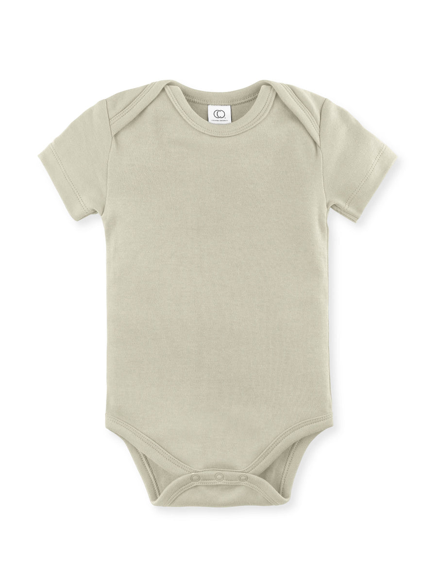 Colored Organics - Organic Baby Short Sleeve Classic Bodysuit - Sage: 0-3M