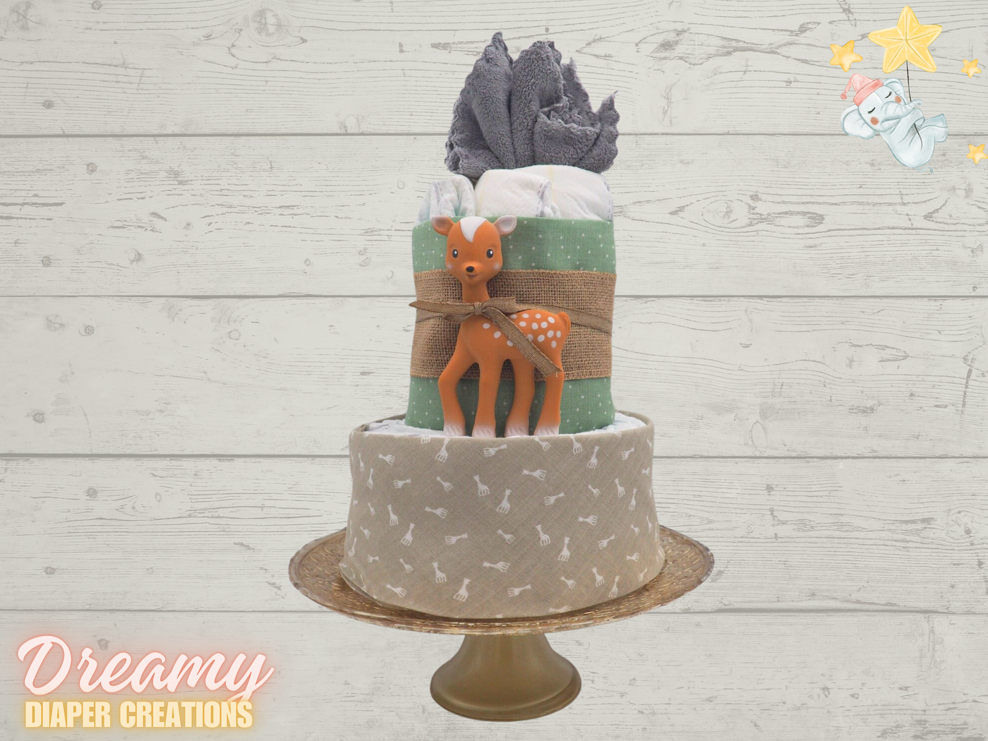 Sophie la Girafe Diaper Cake - Basic