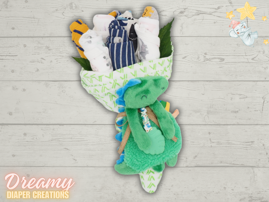 Dinosaur Baby Boy Onesie Bouquet