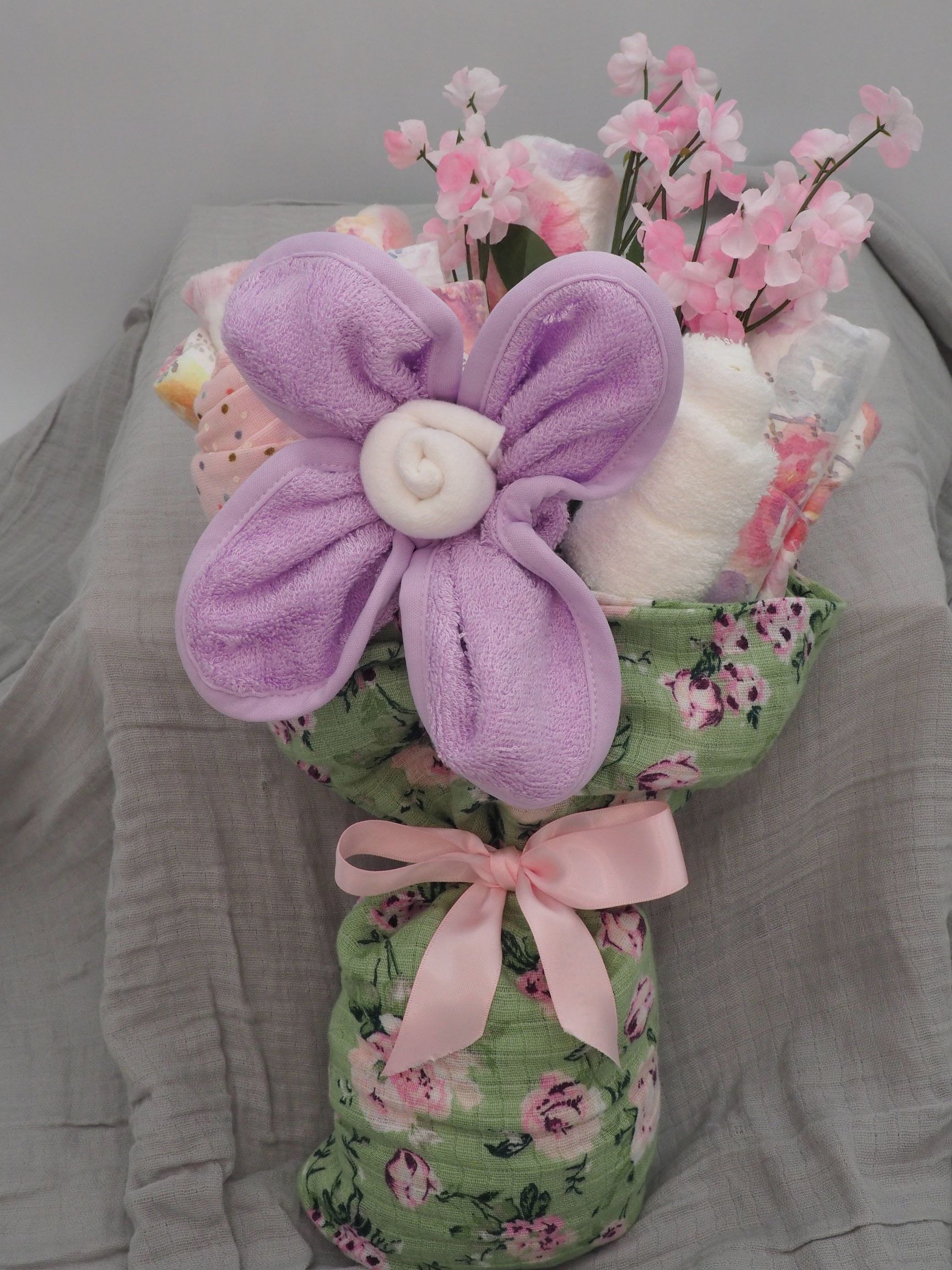 Diaper Bouquet Washcloth Bouquet Bouquet Diy Baby Shower Washcloth