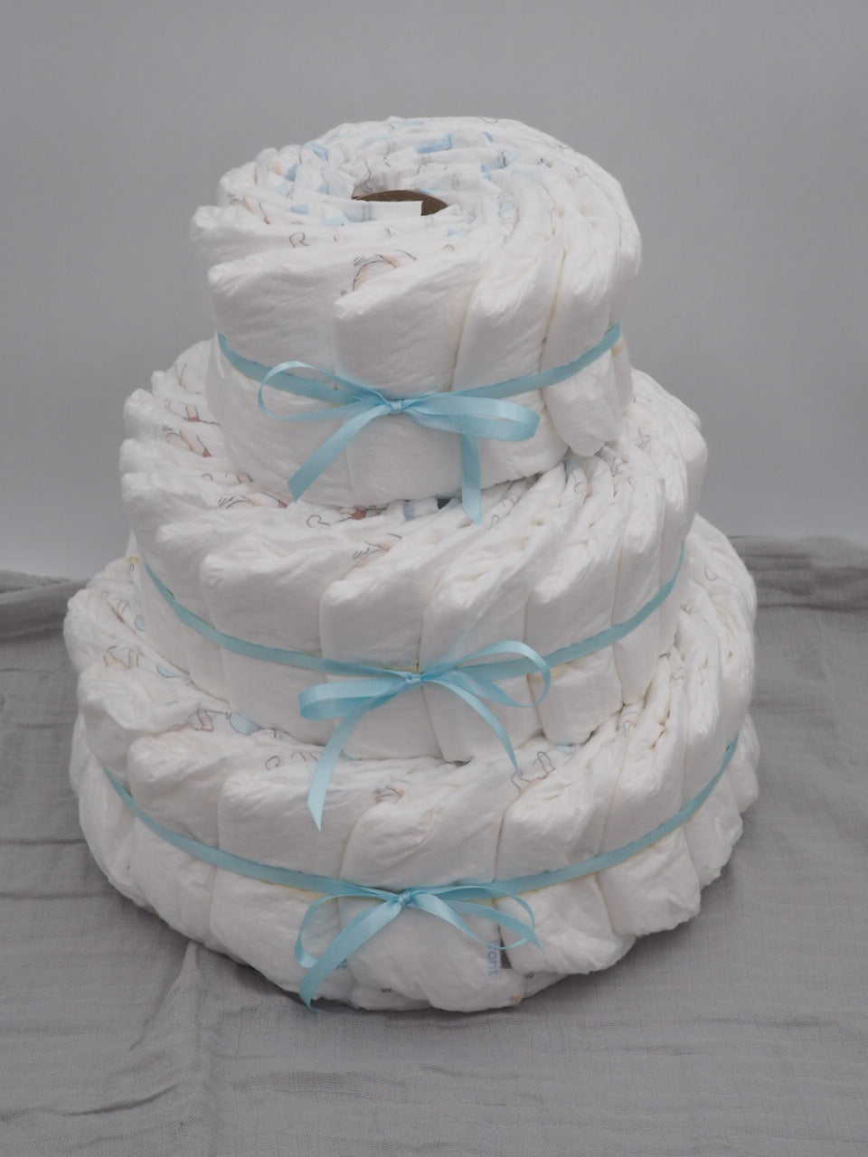 Medium DIY Decorate It Yourself Diaper Cake - Fanned