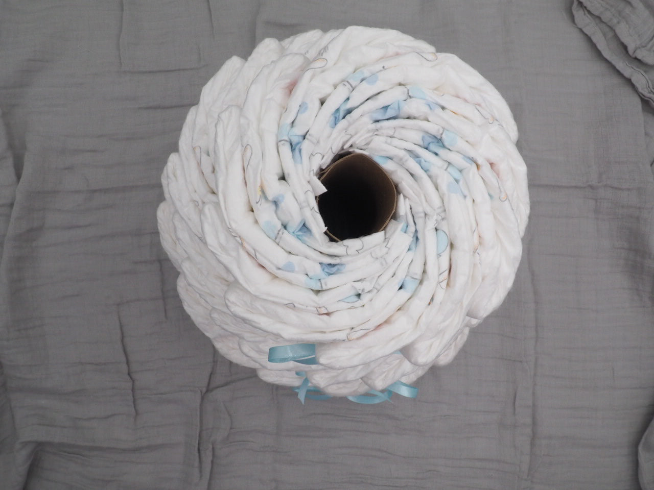 Medium DIY Decorate It Yourself Diaper Cake - Fanned