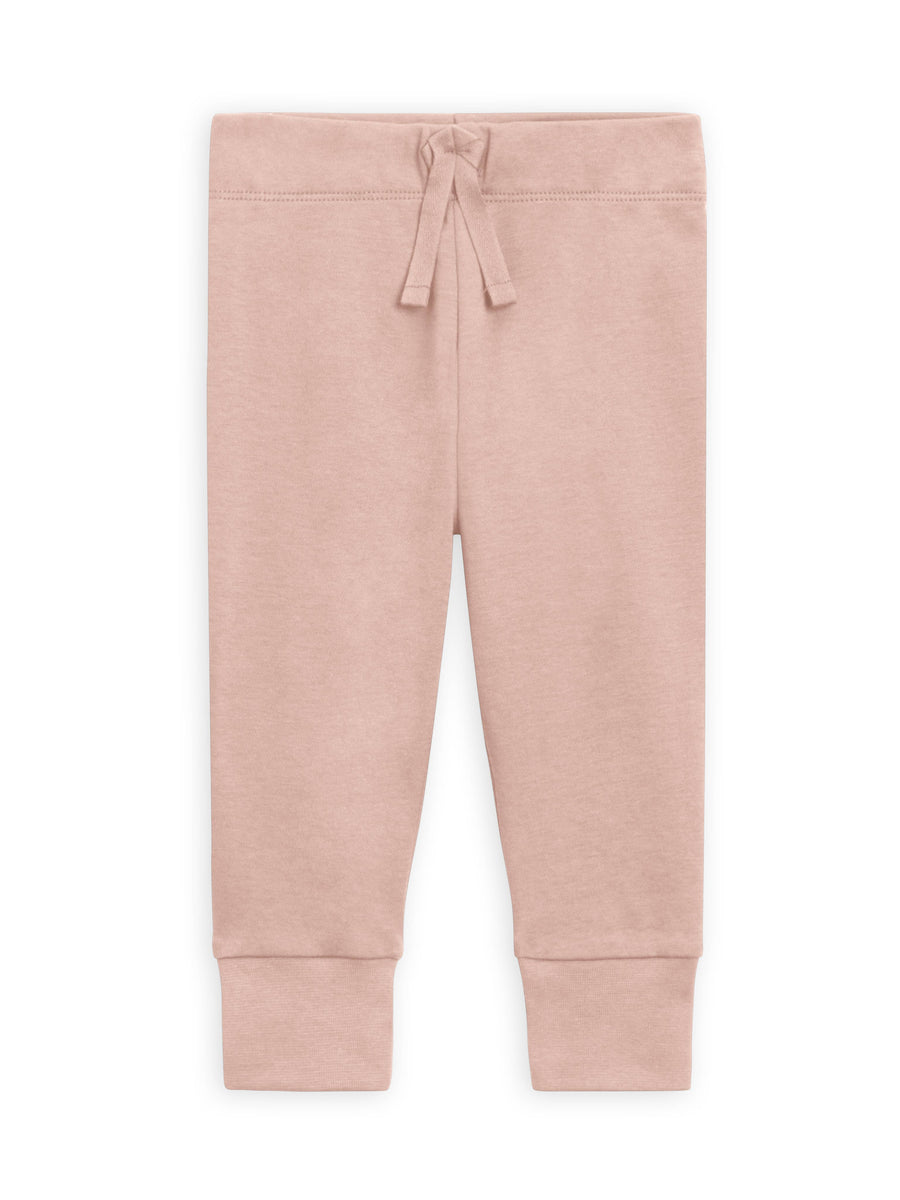 Colored Organics - Organic Baby and Kids Cruz Joggers - Blush: 0-3M