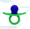 RaZberry Silicone Teether 2PK - Red & Blue