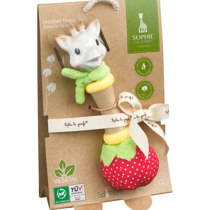 Sophie So'pure Natur Soft Rattle