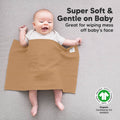 KeaBabies - KeaBabies 6-Pack Shea Burp Cloths: Terracotta