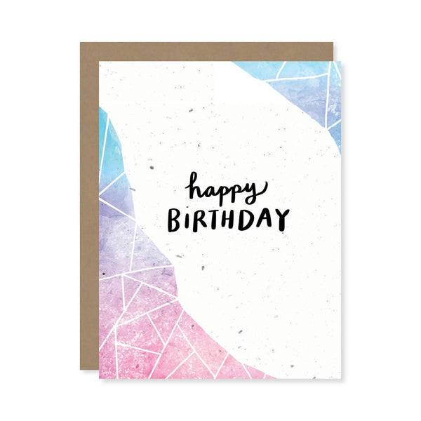 Happy Birthday Plantable Wildflower Seed Card