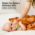 KeaBabies - KeaBabies Lumi Muslin Swaddle Blankets: Spice