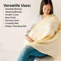 KeaBabies - KeaBabies Lumi Muslin Swaddle Blankets: Mirage