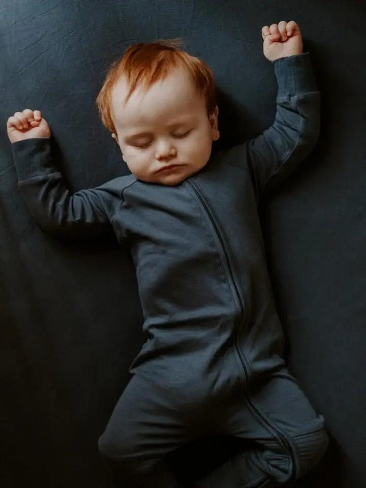 Goumi Grow with You Footie + Loose Fit - Midnight - Size 0-3 Months