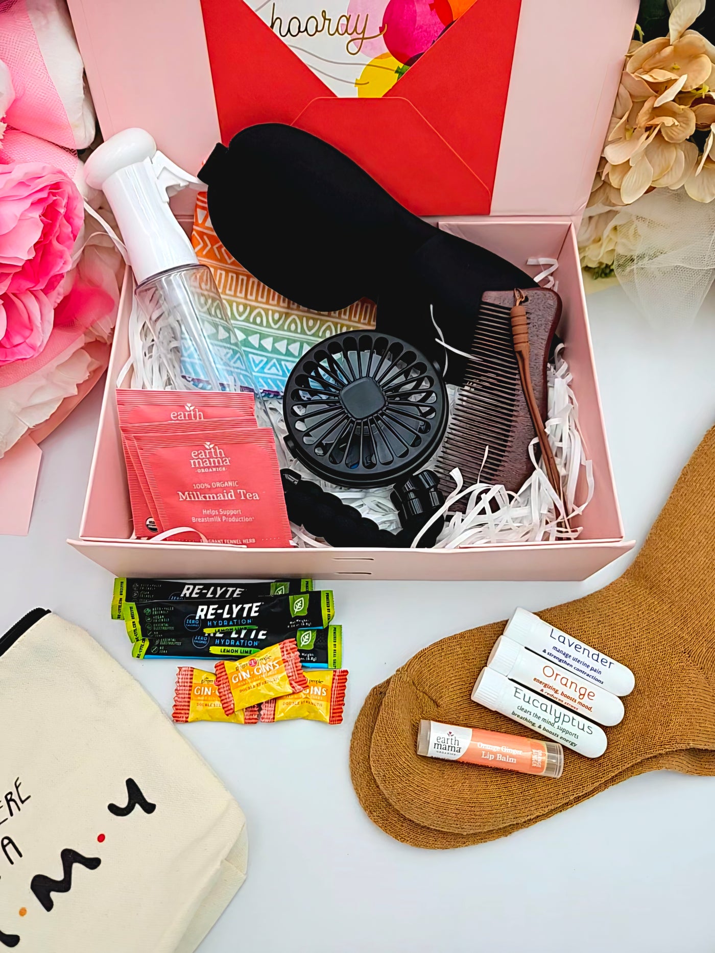 Gift Box for Mom-to-Be - Labor Essentials Kit, Maternity Care Package, Baby Shower Gift, Unique Thoughtful Pregnancy Gift for Expecting Mom
