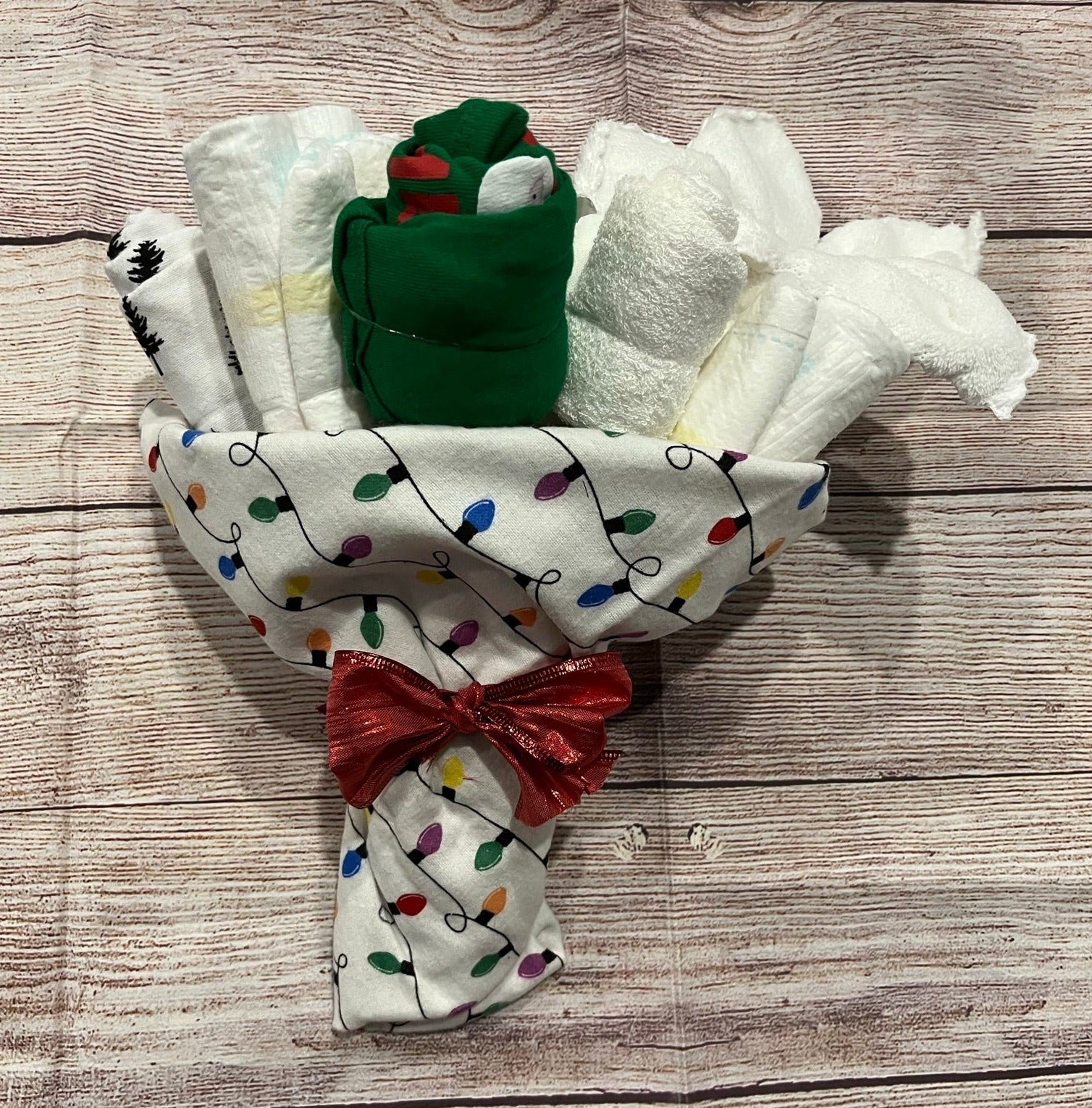 Winter Blooms Diaper Bouquet