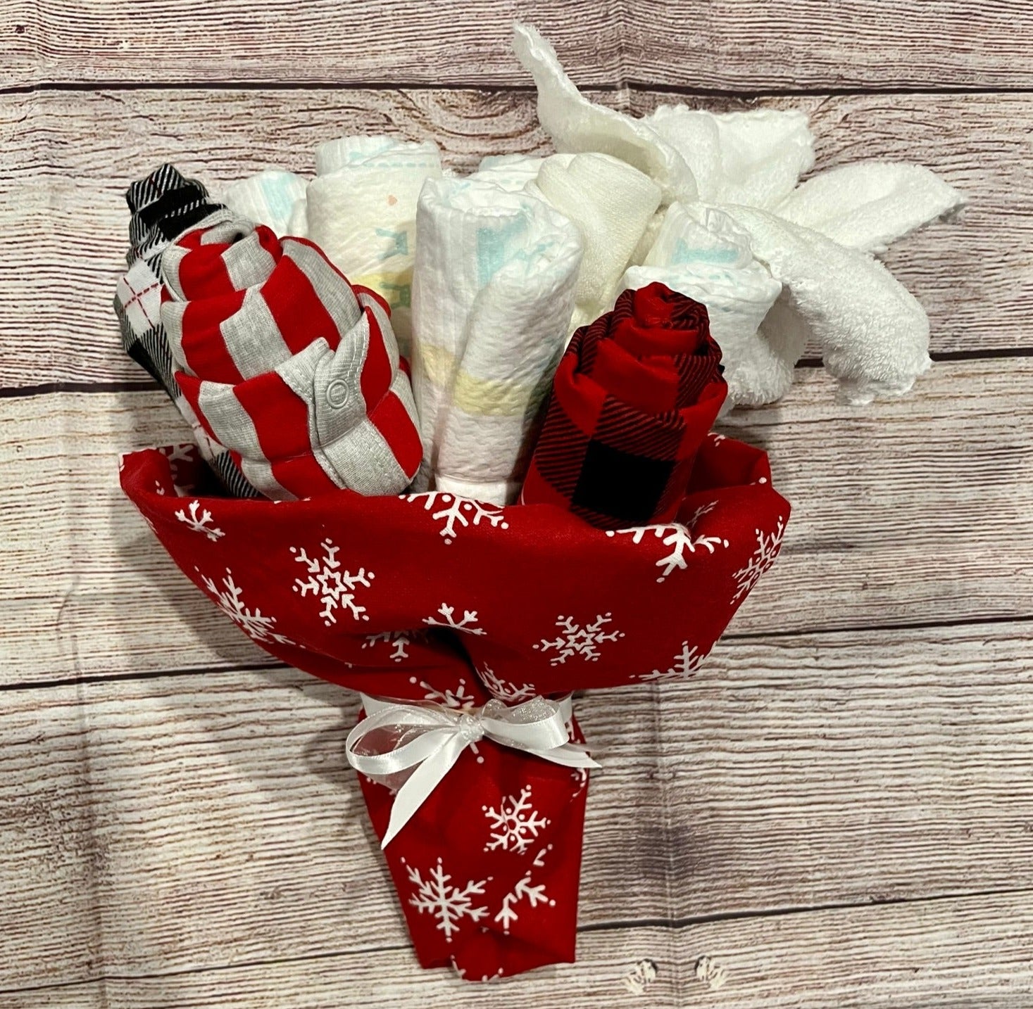 Winter Blooms Diaper Bouquet