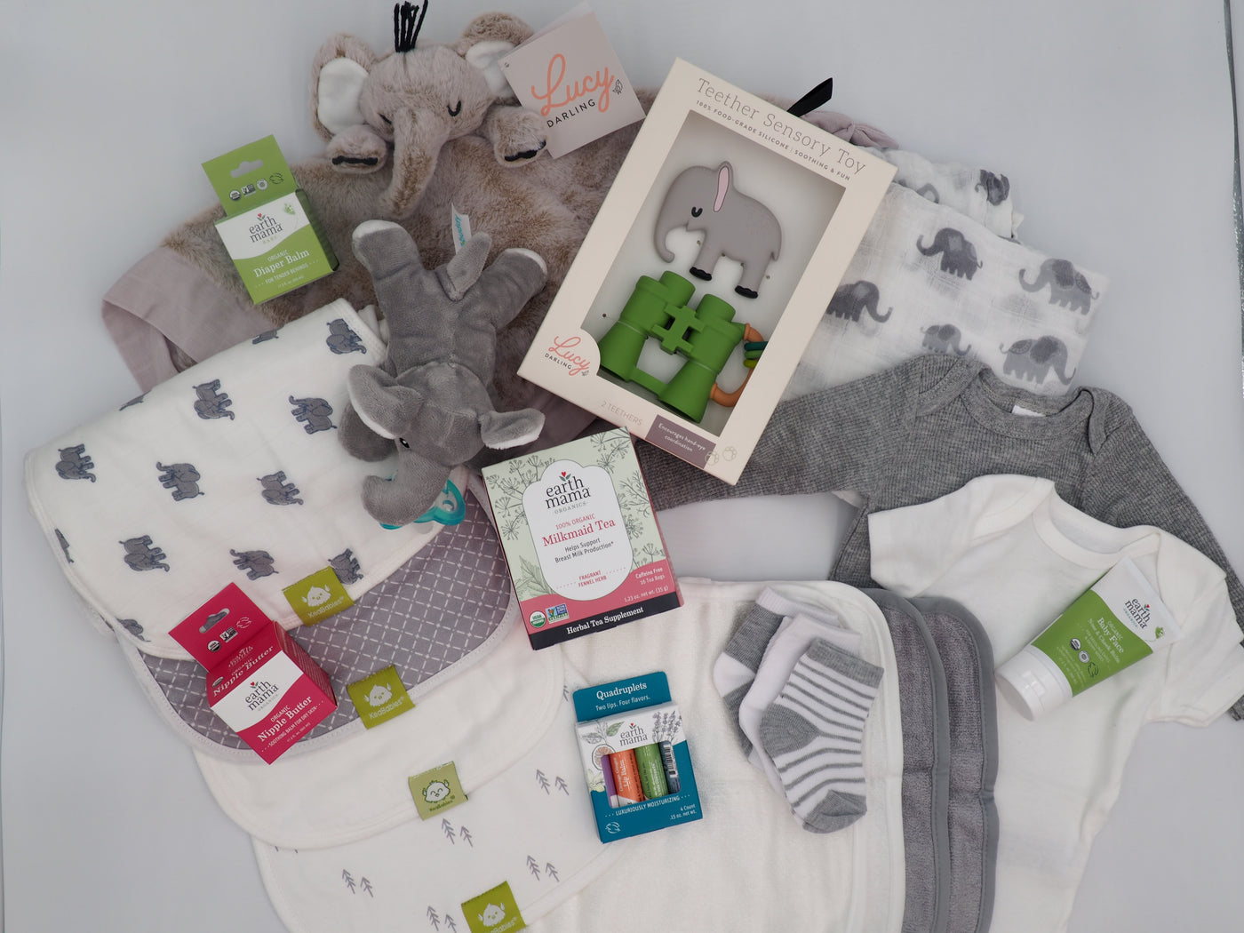 Sweet & Practical Baby Shower Gift for Mom and Baby | Diapers, Tote, Burp Cloths & More!