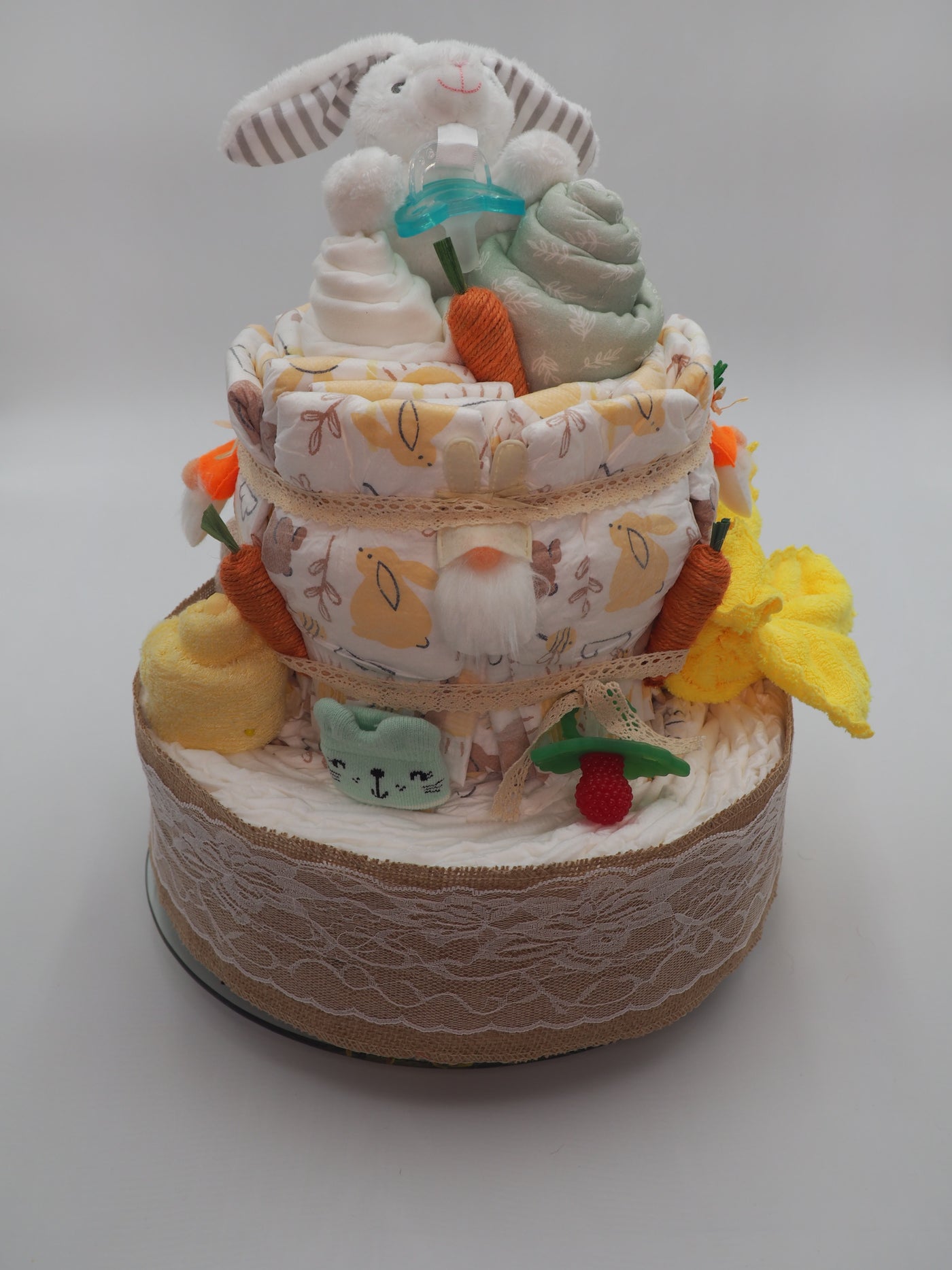 Some Bunny is Loved Gender Neutral Diaper Cake