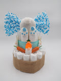 Some bunny is Loved Spring Pampers Diaper Cake