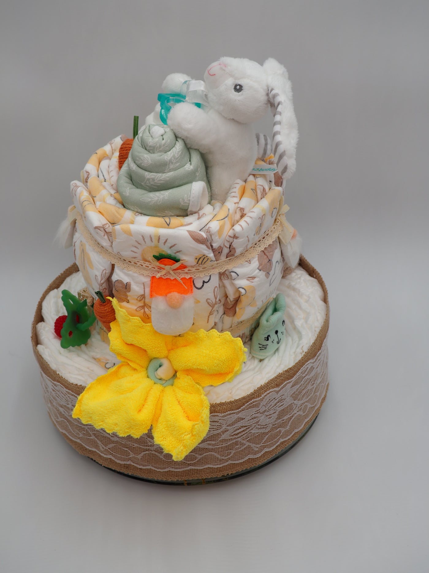 Some Bunny is Loved Gender Neutral Diaper Cake